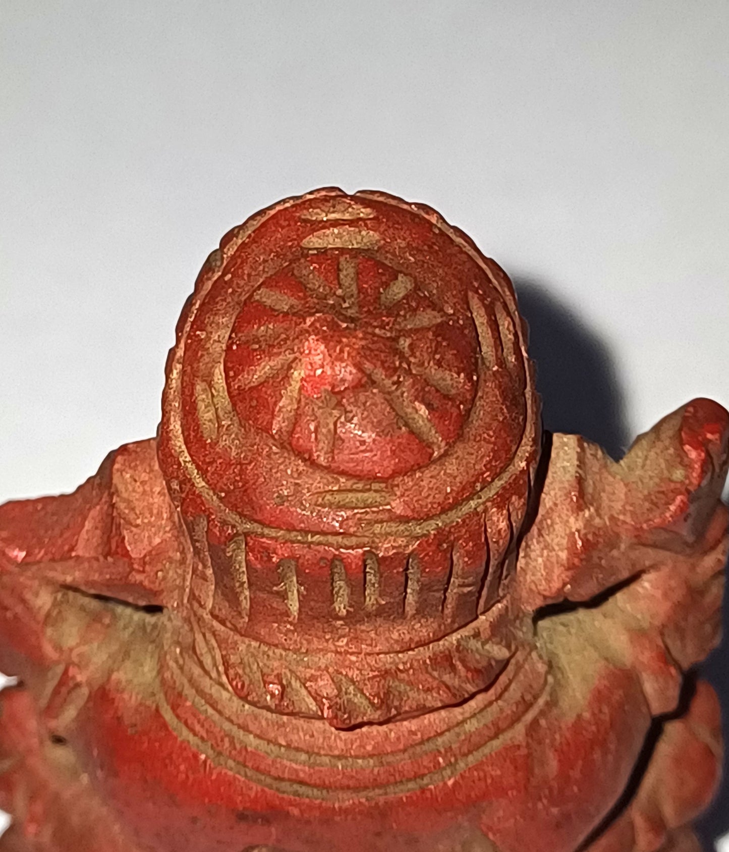 Antique Ganesha Coral Idol - Siddhi Vinayak Right Trunk Carving, WATCH VIDEO