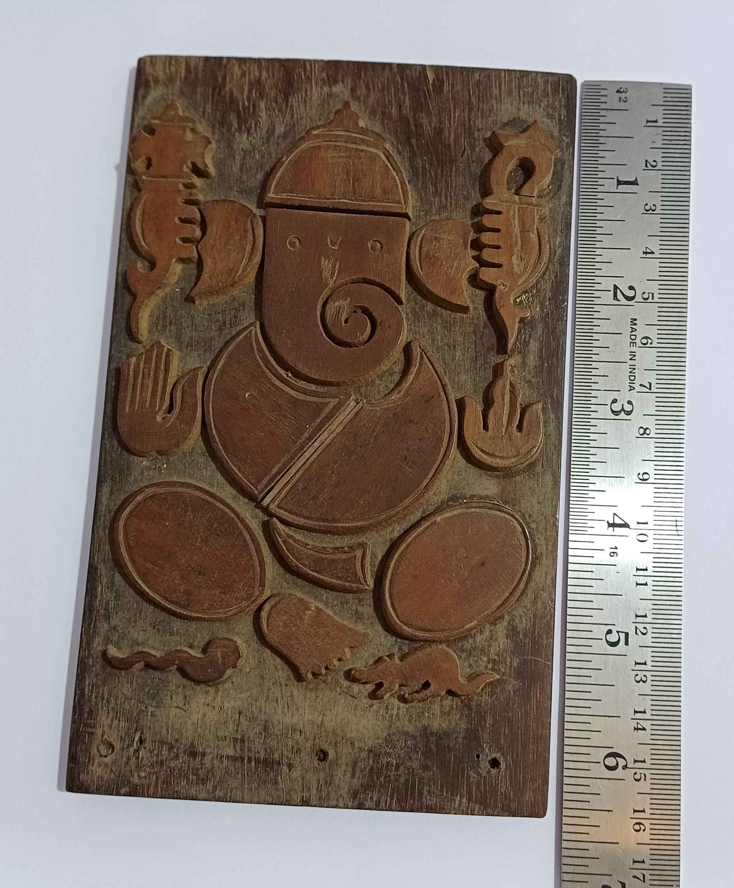 Rare Antique Handcraved Wooden Lord Ganesha with Rat Snake At Feet WATCH VIDEO
