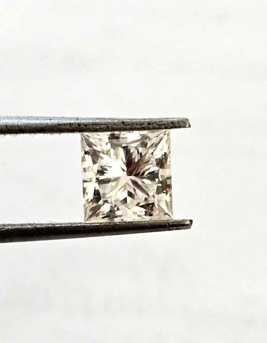 2.50 Cts Certified Princess Cut 7 MM Lab Grown Diamond Solitaire WATCH VIDEO