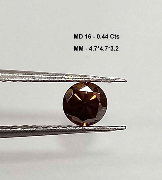 0.44 Cts Moissanite Diamond Natural Round Cut 4.7*4.7 MM MD16