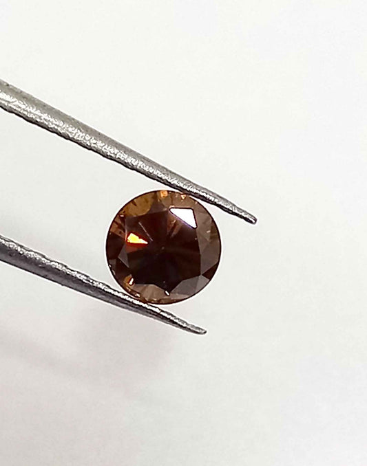 Round Cut 0.53 Cts Natural Moissanite Gemstone 5.1*5 MM MD15
