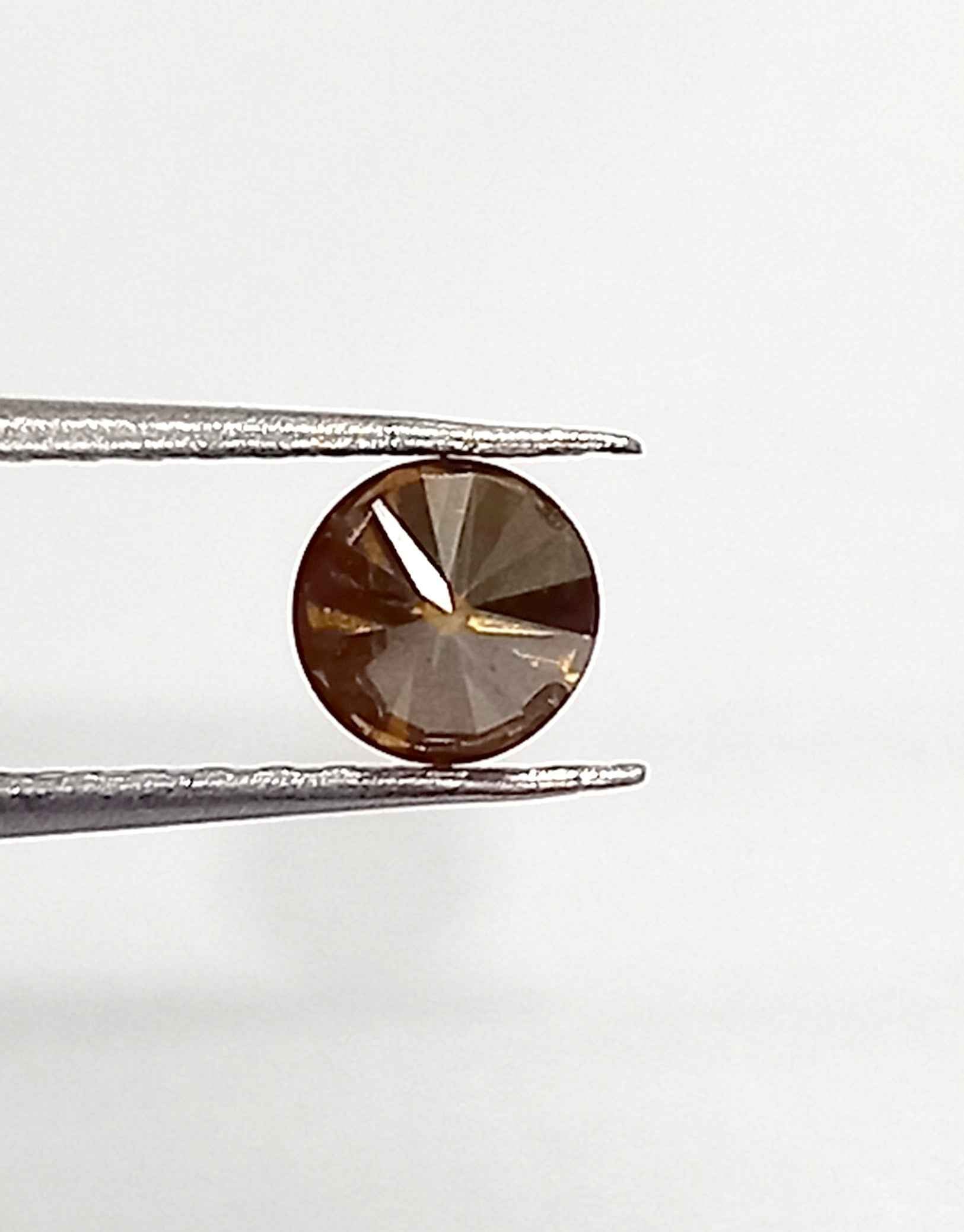 Round Cut 0.53 Cts Natural Moissanite Gemstone 5.1*5 MM MD15