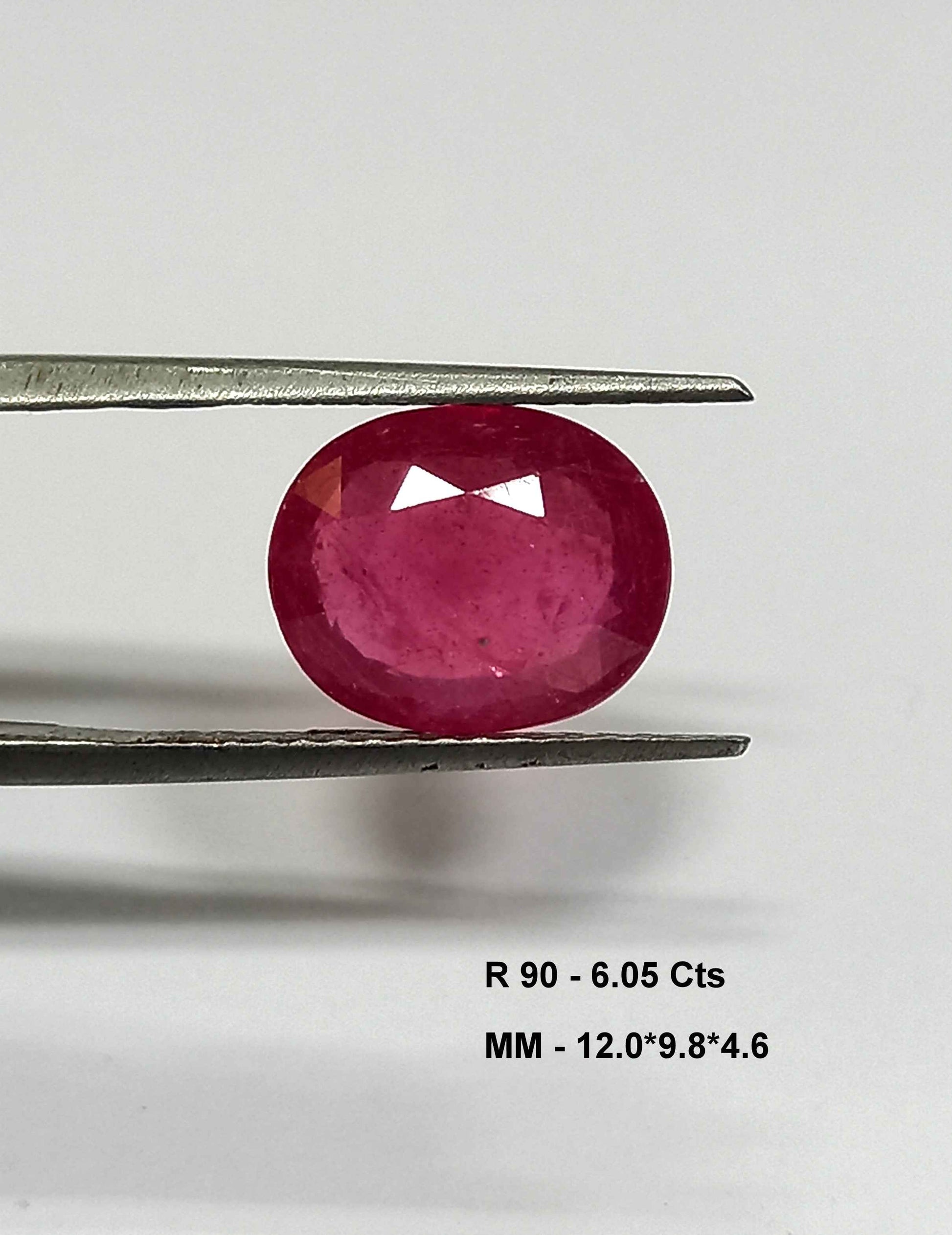 6.05 Cts Pink Ruby Natural Gemstone Oval Cut 12*9.8 MM R90