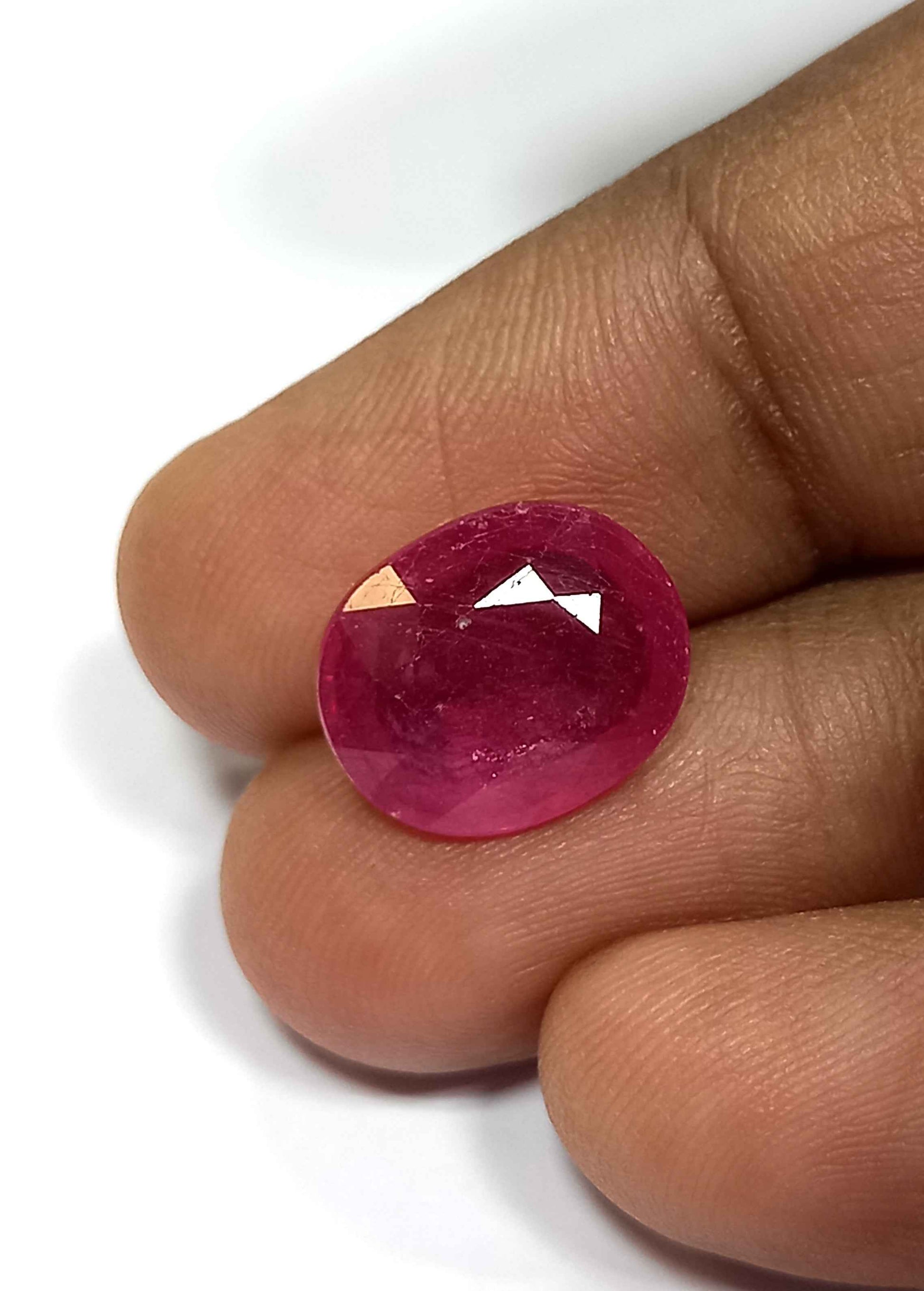 6.05 Cts Pink Ruby Natural Gemstone Oval Cut 12*9.8 MM R90