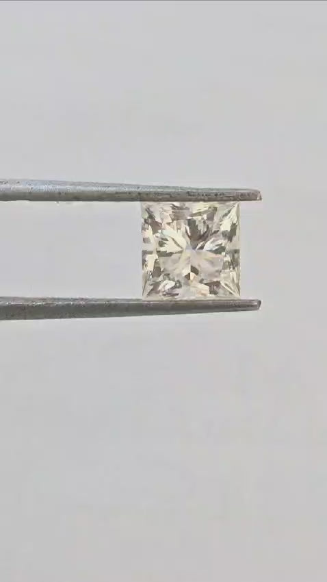 2.50 Cts Certified Princess Cut 7 MM Lab Grown Diamond Solitaire Watch Video