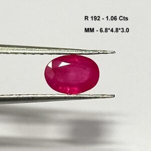 1.06 Cts Natural Burma Pink Ruby Gemstone Oval Cut