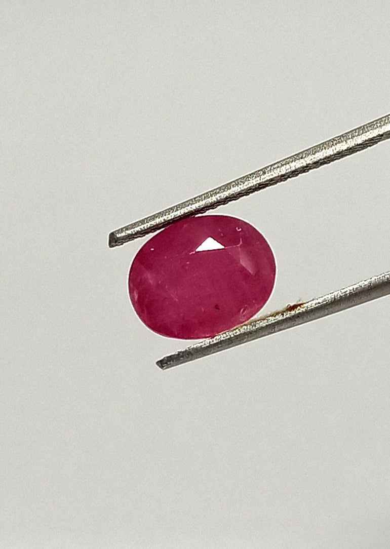 4.00 Cts Natural Mozambique Ruby Gemstone Oval Cut 9.7*7.8 MM R36