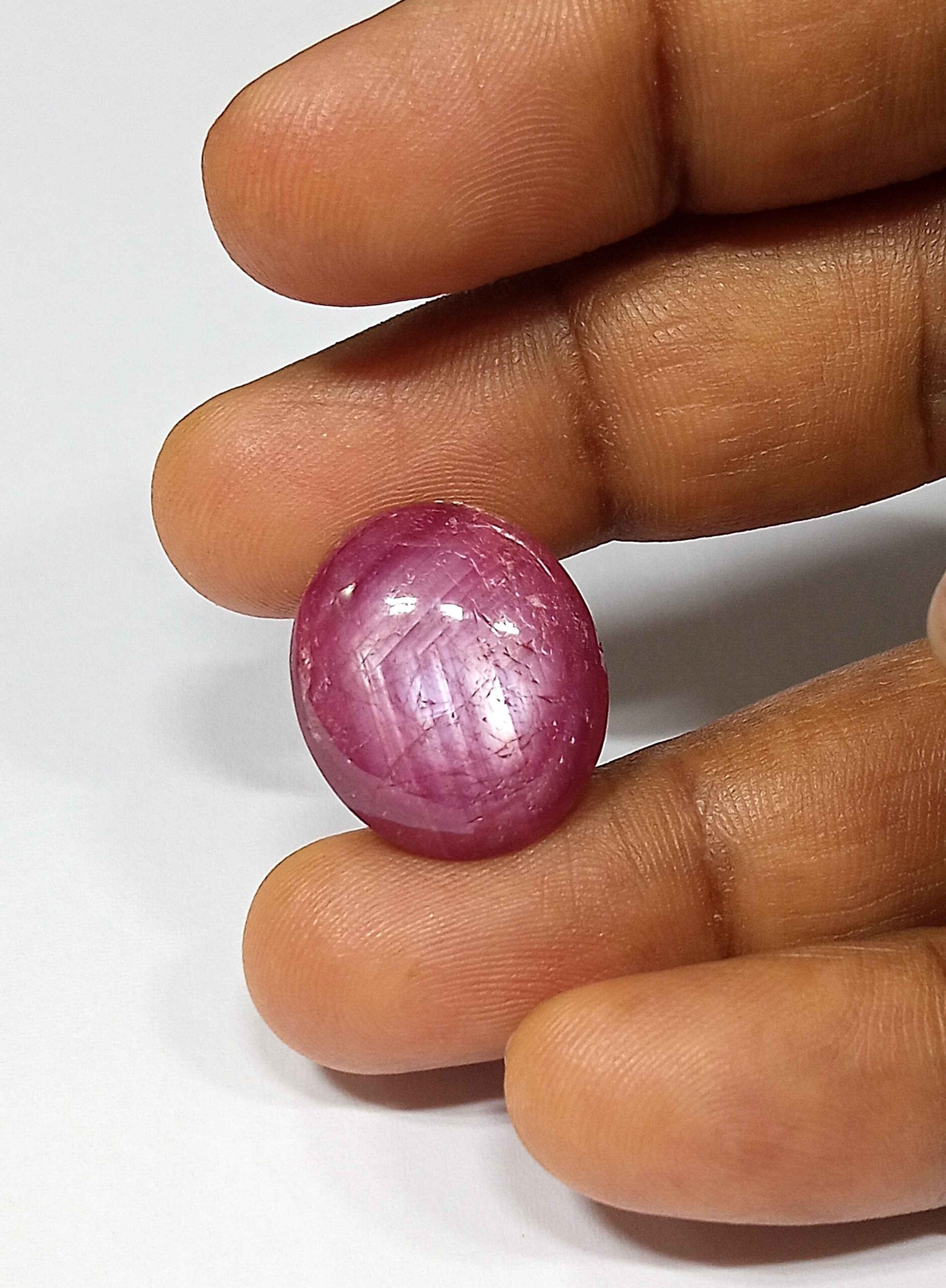21.85 Cts Natural Myanmar Red Ruby Gemstone Oval Cabochon 18.9*16.2 MM R427
