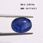 2.65 Cts Natural Burma Blue Sapphire Gemstone Oval Cut 10.1*7.4 MM BS2