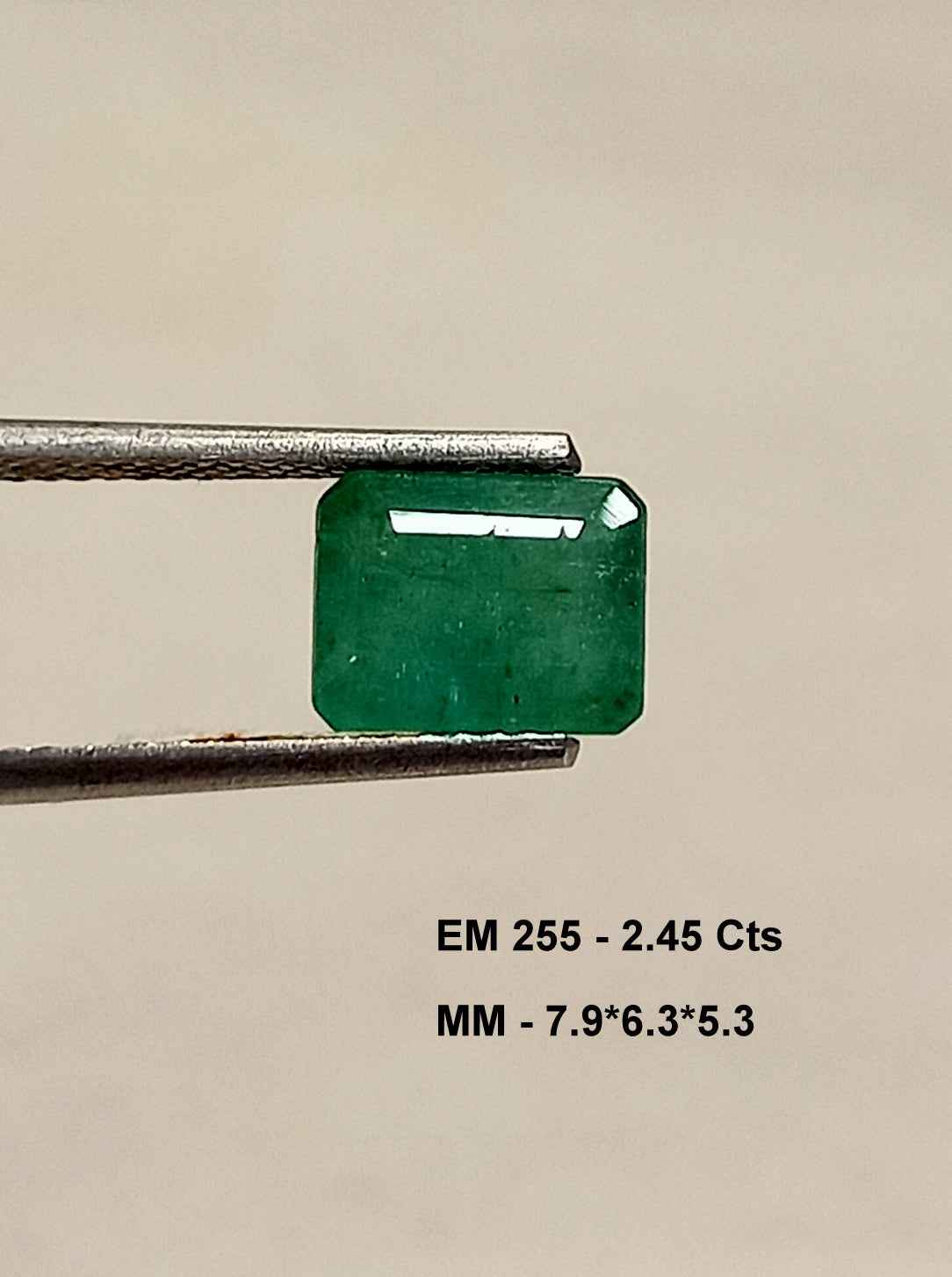 1_09cb7a99-4b32-4ad5-a2a1-5c6840bd76e7 2.45 Cts Natural Zambian Emerald Gemstone Octagon Cut 7.9*6.3 MM EM255