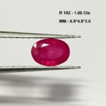1.06 Cts Natural Burma Pink Ruby Gemstone Oval Cut 6.8*4.8 MM R192