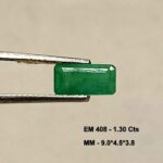 1.30 Cts Natural Zambian Emerald Gemstone Emerald Cut 9.0*4.5 MM EM408