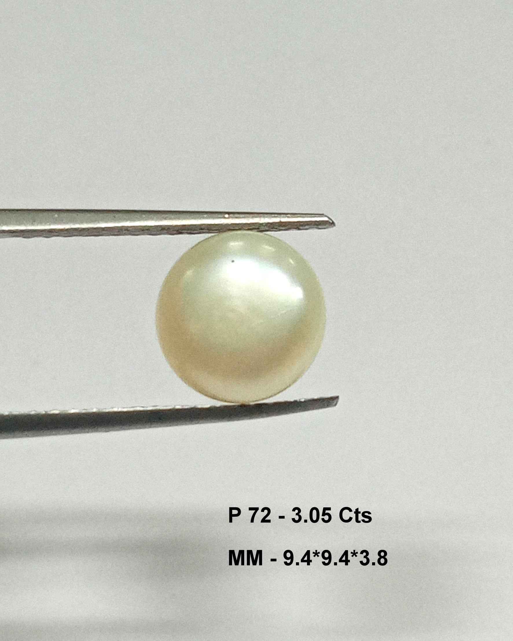 3.05 Cts Fresh Water Pearl Natural China Round Shape 9.4*9.4 MM P72