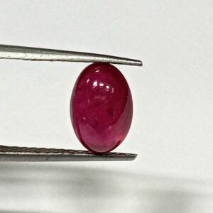 3.80 Cts Natural Myanmar Red Ruby Gemstone Oval Cabochon 10.5*7.1 MM R419