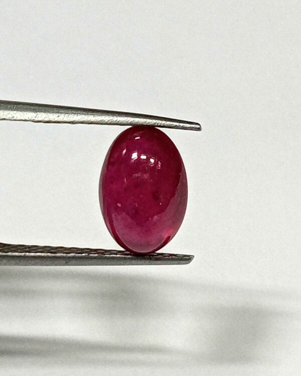 3.80 Cts Natural Myanmar Red Ruby Gemstone Oval Cabochon 10.5*7.1 MM R419