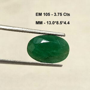 3.75 Cts Zambian Emerald Gemstone Oval Cut 13*8.5 MM EM105