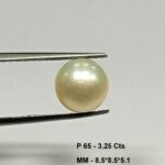 3.25 Cts Fresh Water Pearl Natural China Round Shape 8.5*8.5 MM P65