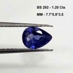 1.20 Cts Natural Sri Lankan Blue Sapphire Gemstone Pear Cut 7.7*5.8 MM BS292