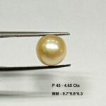 4.65 Cts Fresh Water Pearl Natural China Round Shape 9.7*9.6 MM P45 WATCH VIDEO