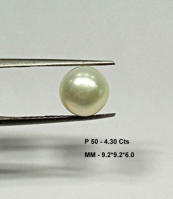 4.30 Cts Fresh Water Pearl Natural China Round Shape 9.2*9.2 MM P50