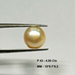 4.80 Cts Fresh Water Pearl Natural China Round Shape 10*9.7 MM P43 WATCH VIDEO