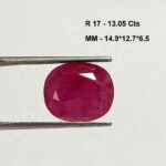13.05 Cts Natural Mozambique Red Ruby Gemstone Oval Cut 14.9*12.7 MM R17 - Natural Mozambique Red Ruby