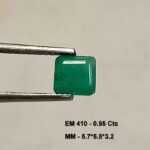 0.95 Cts Square Cut Natural Zambian Emerald Gemstone 5.7*5.5 MM EM410
