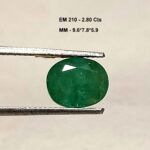 2.80 Cts Natural Zambian Emerald Gemstone Oval Cut 9.6*7.8 MM EM210