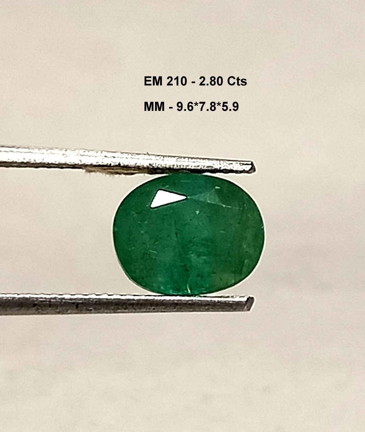 1_81513702-b14e-4293-afa1-768a5597af3a 2.80 Cts Natural Zambian Emerald Gemstone Oval Cut 9.6*7.8 MM EM210