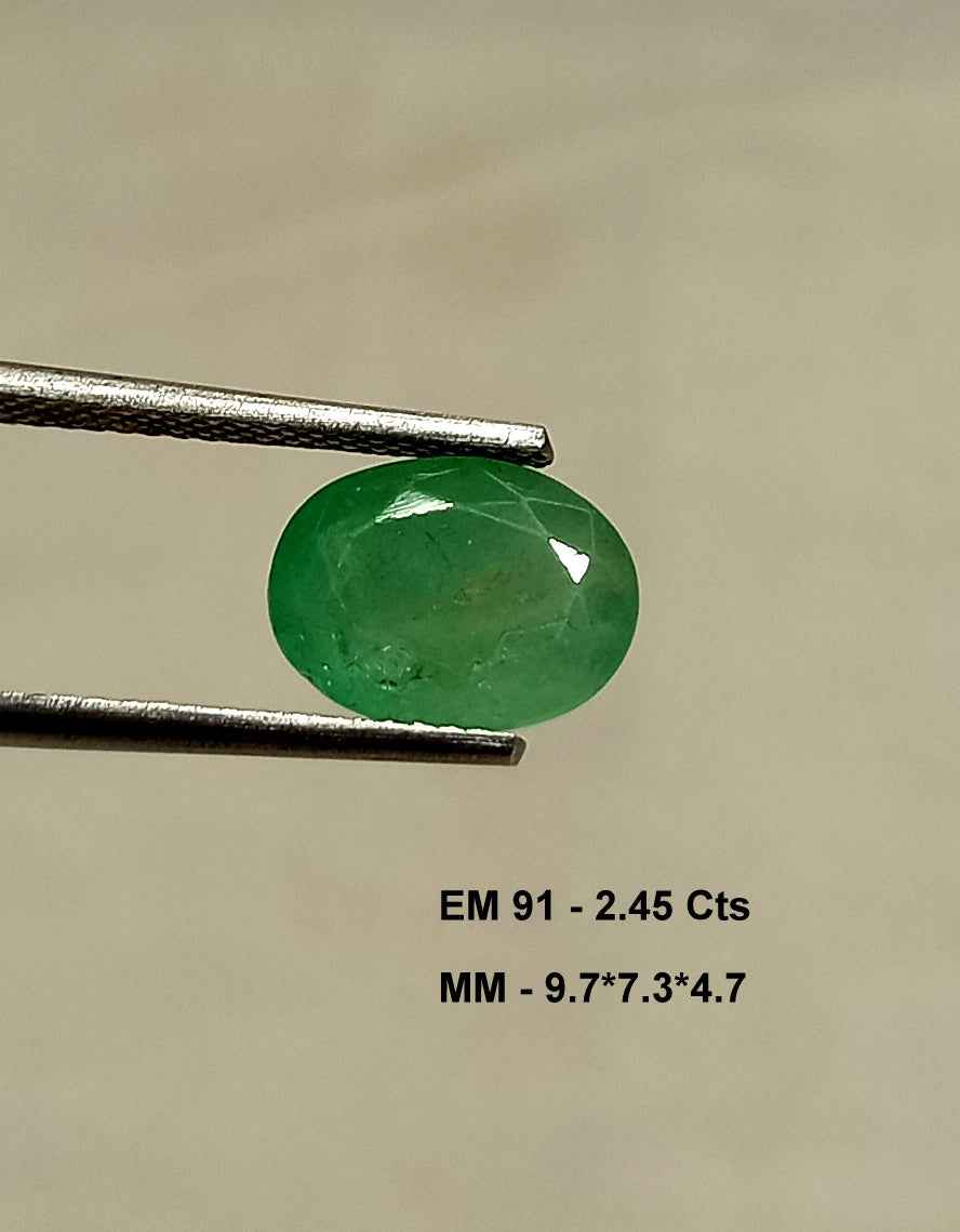 1_9657981a-cc8f-4b7d-b7c2-ba3004c42252 2.45 Cts Natural Zambian Emerald Gemstone Oval Cut 9.7*7.3 MM EM91