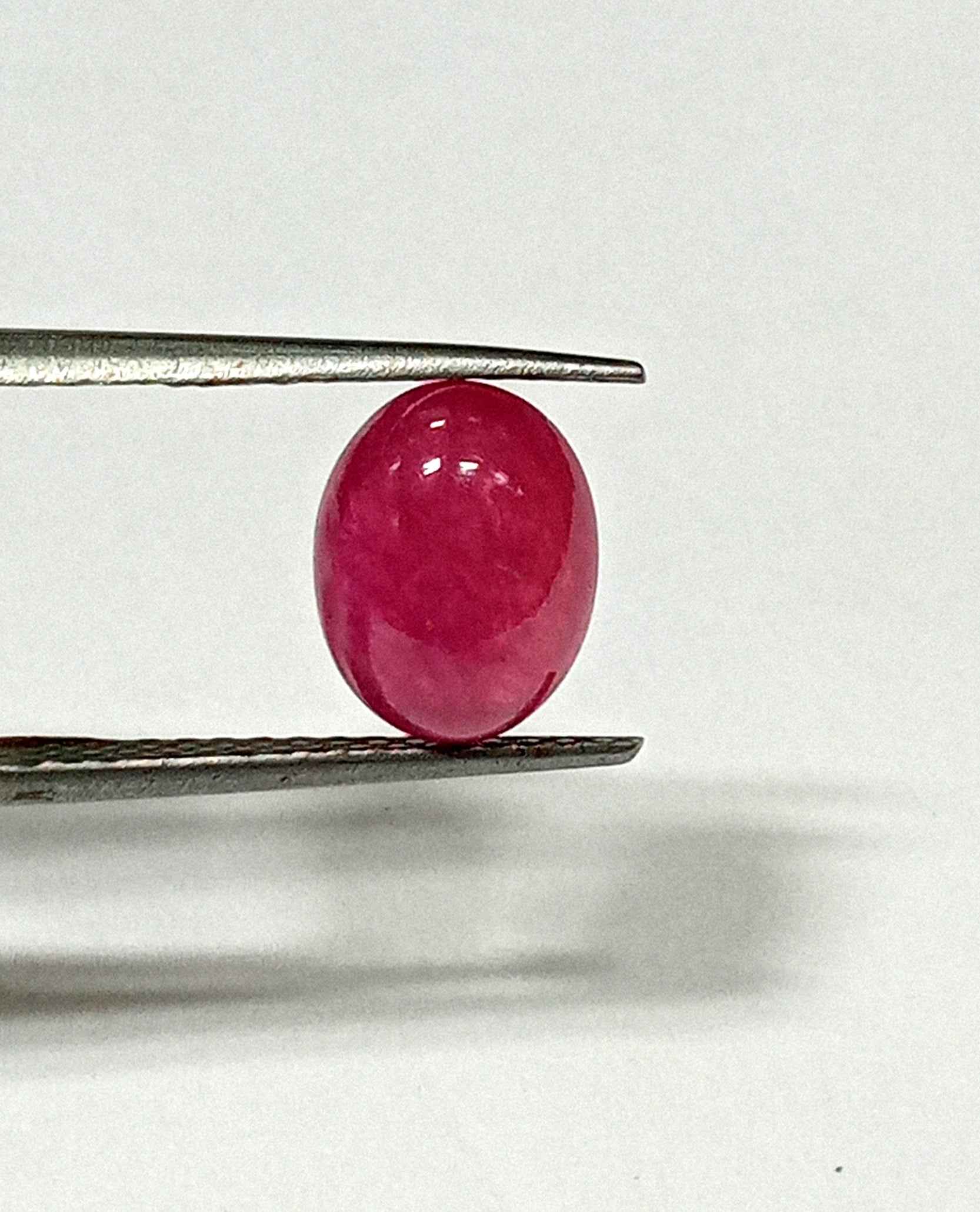 4.40 Cts Natural Myanmar Star Ruby Gemstone Red Oval Cabochon 10.4*8 MM R418