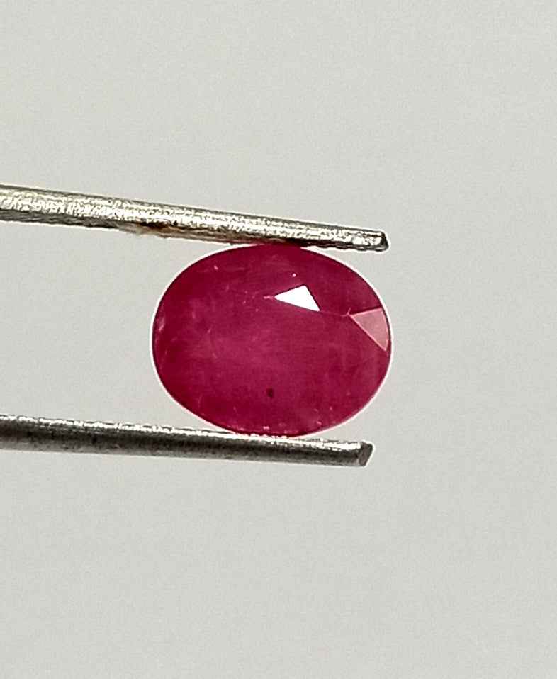 4.00 Cts Natural Mozambique Ruby Gemstone Oval Cut 9.7*7.8 MM R36