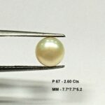 2.60 Cts Fresh Water Pearl Natural China Round Shape 7.7*7.7 MM P67