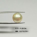 11.25 Cts Fresh Water Pearl Natural China Round Shape 12.3*12.2 MM P71