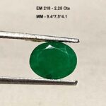2.25 Cts Natural Zambian Emerald Gemstone Oval Cut 9.4*7.5 MM EM218