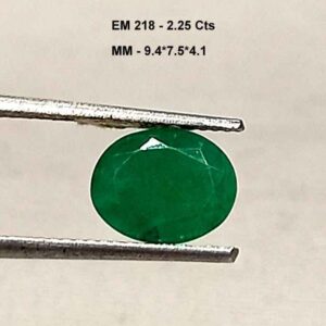 2.25 Cts Natural Zambian Emerald Gemstone Oval Cut 9.4*7.5 MM EM218