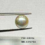 2.90 Cts Fresh Water Pearl Natural China Round Shape 8.3*8.1 MM P64