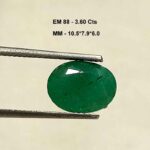 3.60 Cts Oval Cut Natural Zambian Emerald Gemstone 10.5*7.9 MM EM88