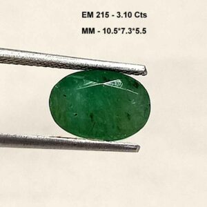 3.10 Cts Natural Zambian Emerald Gemstone Oval Cut 10.5*7.3 MM EM215