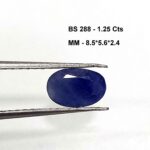 1.25 Cts Blue Sapphire Burma Natural Gemstone Oval Cut 8.5*5.6 MM BS288