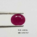 4.55 Cts Natural Mozambique Pink Ruby Gemstone Oval Cut 9.9*8.1 MM R29