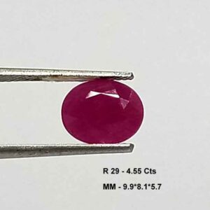 4.55 Cts Natural Mozambique Pink Ruby Gemstone Oval Cut 9.9*8.1 MM R29