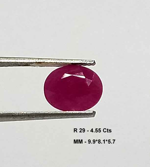 1_dc250683-74c2-4764-a0d7-b2c8b52a4cb8 4.55 Cts Natural Mozambique Pink Ruby Gemstone Oval Cut 9.9*8.1 MM R29