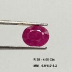 4.05 Cts Natural Mozambique Ruby Gemstone Oval Cut 9.9*8 MM R38