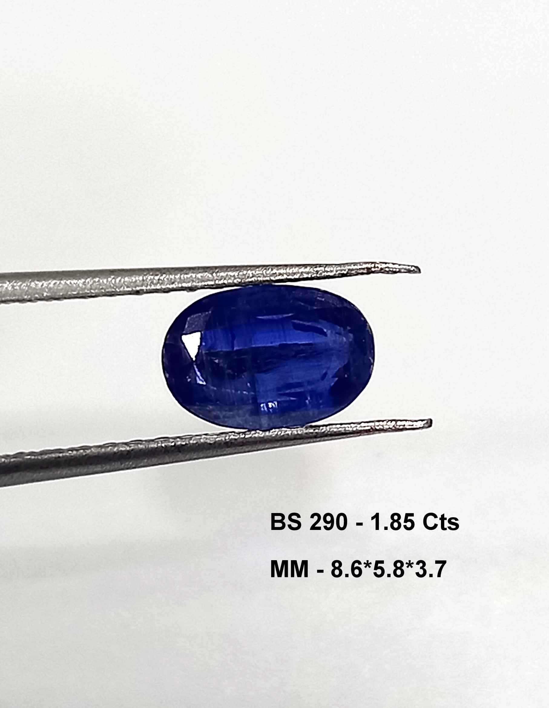 1.85 Cts Blue Sapphire Burma Natural Gemstone Oval Cut 8.6*5.8 MM BS290