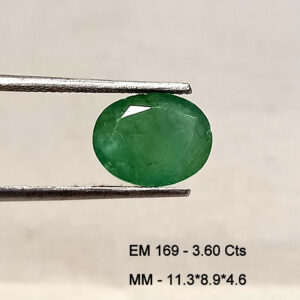 3.60 Cts Natural Zambian Emerald Gemstone Oval Cut 11.3*8.9 MM EM169 - Natural Zambian Emerald Gemstone
