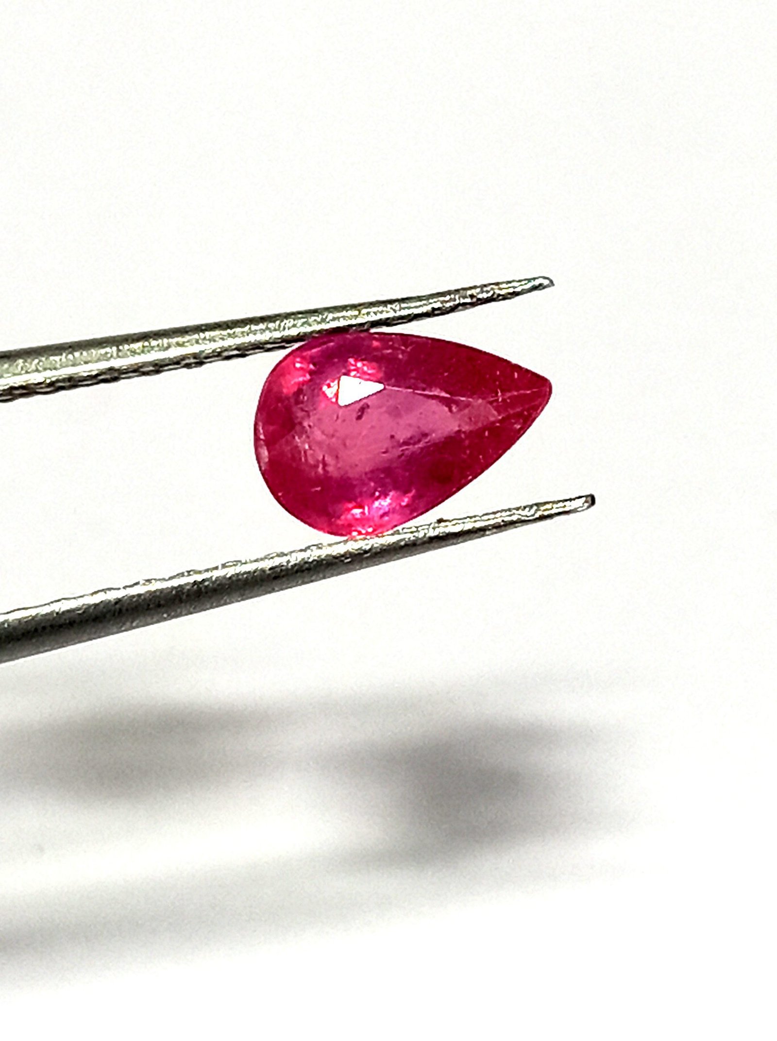 1.10 Cts Natural Burma Pink Ruby Gemstone Pear Cut 7.6*5.1 MM R187 - Image 2