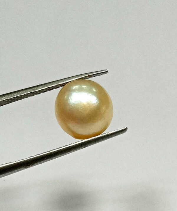4.80 Cts Fresh Water Pearl Natural China Round Shape 10*9.7 MM P43 WATCH VIDEO