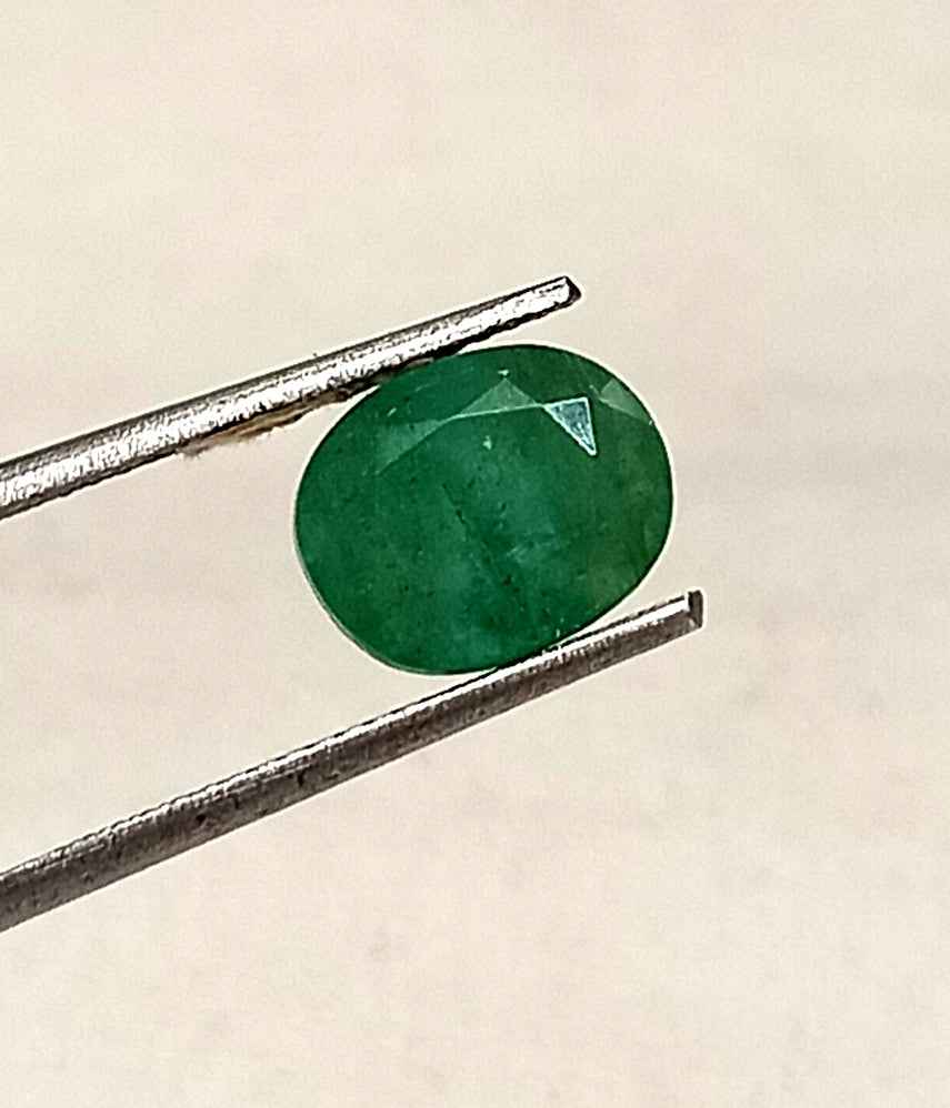 2_589a9734-049e-4418-bf8b-2c856721ac49 2.80 Cts Natural Zambian Emerald Gemstone Oval Cut 9.6*7.8 MM EM210