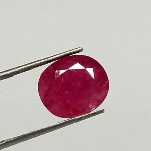 14.30 Cts Natural Mozambiaque Red Ruby Gemstone Oval Cut 15.9*13.8 MM R18